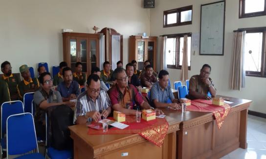 Sosialisai Penduduk Non Permanen di Kelurahan Lukluk Kecamatan Mengwi, 27 Agustus 2019